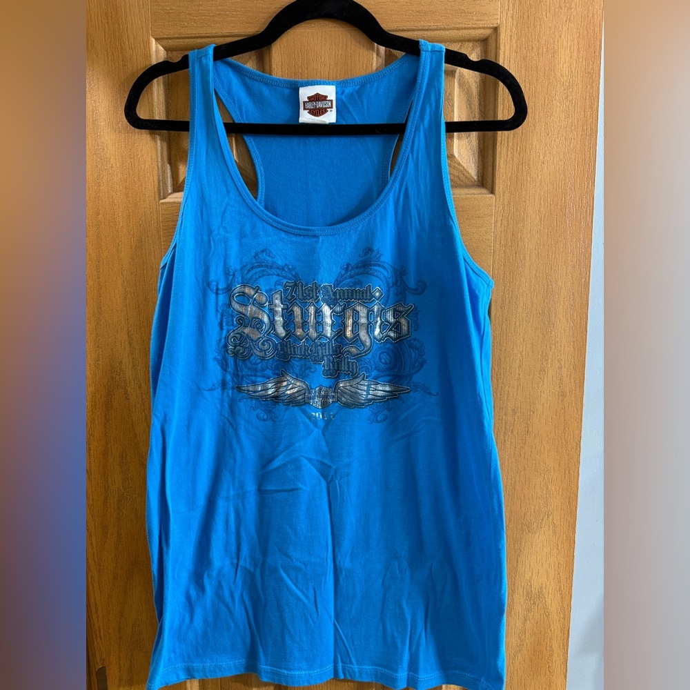Harley-Davidson Blue Tank Top
